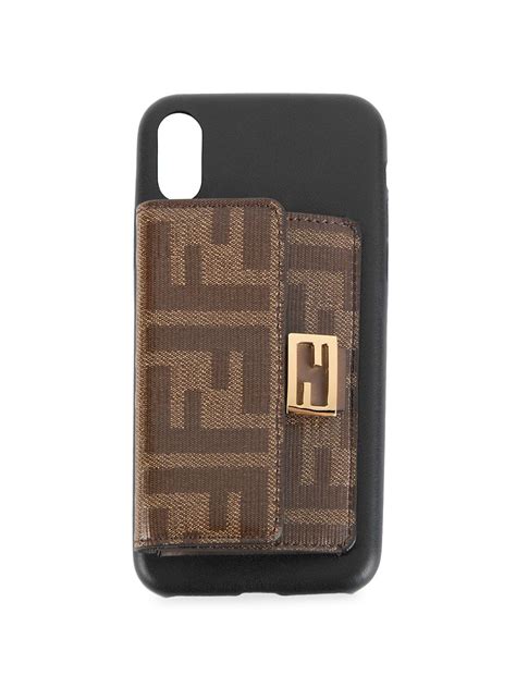 cover iphone x fendi|Shop Fendi FF Logo iPhone X Case .